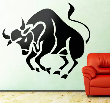 Naklejka znak zodiaku byk - TenStickers