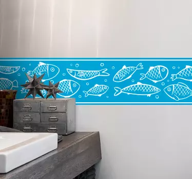Naklejka do łazienki rybki - TenStickers
