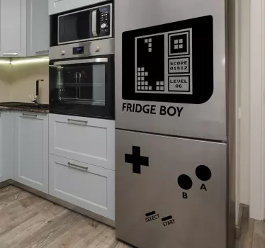 Okleina na lodówkę tetris - TenStickers