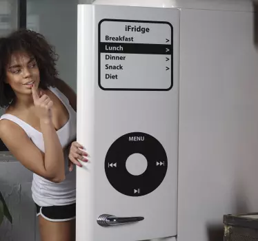 Okleina na lodówkę muzyczna iFridge - TenStickers