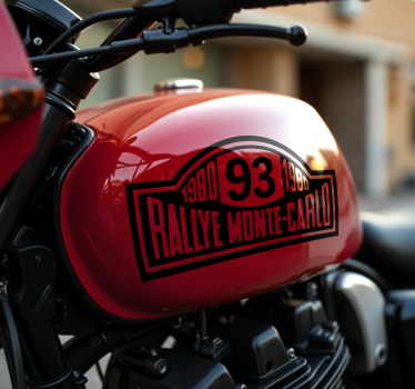 Naklejki na motor numer rajdu monte-carlo - TenStickers