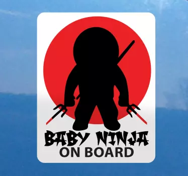 Naklejki na samochód dziecko ninja - TenStickers