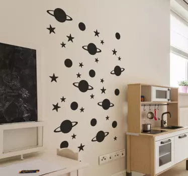 Naklejki na ścianę galaktyka - TenStickers