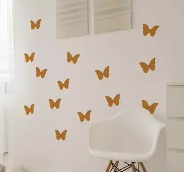 Naklejki na ścianę motyle - TenStickers