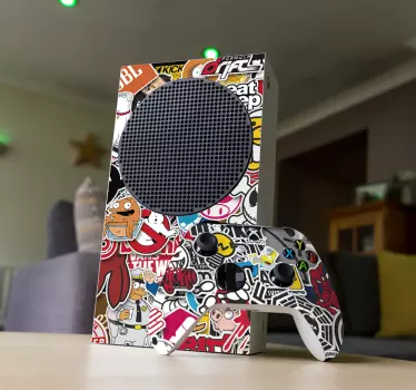 Naklejka na Xbox kolaż gier - TenStickers