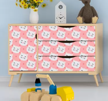Naklejka na meble Urocze kotki - TenStickers