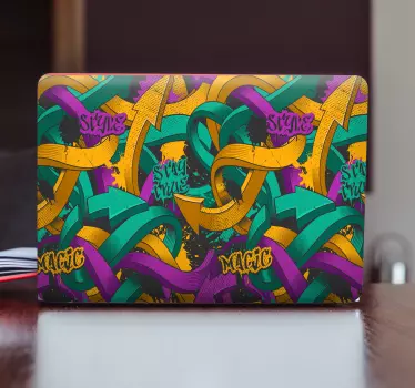 Okleina na laptopa Sztuka graffiti - TenStickers
