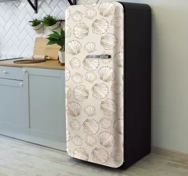 Okleina na lodówkę Duże i małe muszle - TenStickers