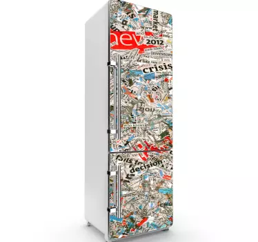 Okleina na lodówkę Dziennik - TenStickers