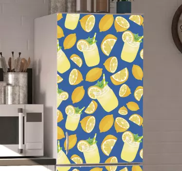 Okleina na lodówkę Sok cytrynowy - TenStickers