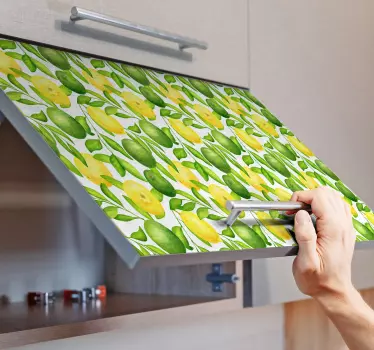 Okleina na meble Cytryny i limonki - TenStickers