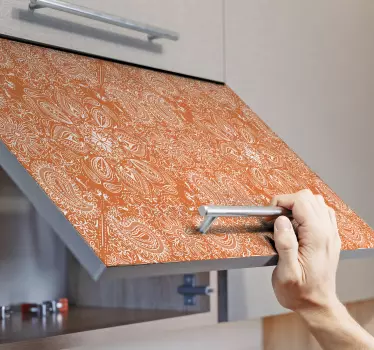 Okleina na meble Dachówka paisley - TenStickers
