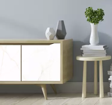 Okleina na meble Elegancki biały marmur - TenStickers