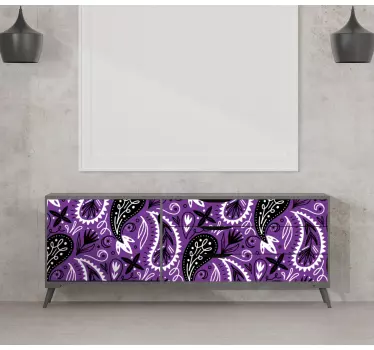 Okleina na meble Fioletowa bandana - TenStickers