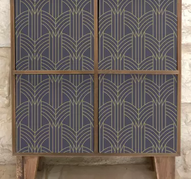 Okleina na meble Geo wzór w stylu art deco - TenStickers