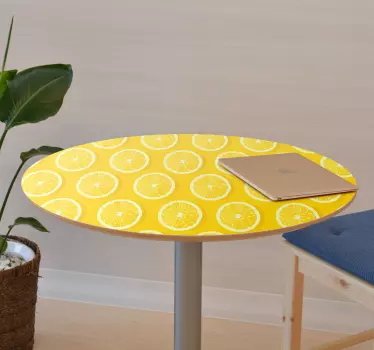 Okleina na meble Meble w plasterkach cytryny - TenStickers