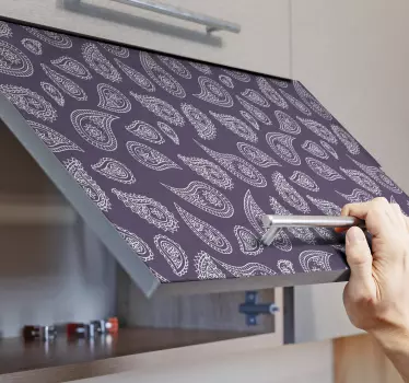 Okleina na meble Retro paisley - TenStickers