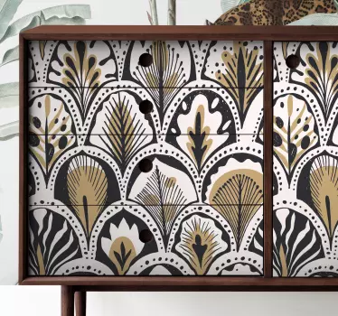 Okleina na meble Wzór w stylu art deco - TenStickers