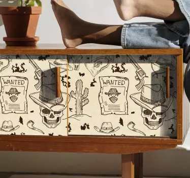 Okleina na meble Zachodnie ikony - TenStickers