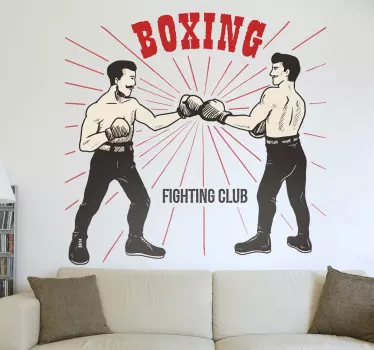 Oldschool Naklejka Boxing - TenStickers