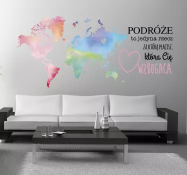 Podróże Naklejka ścienna - TenStickers