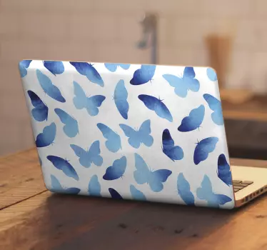 Skórka na laptopa Malowane motyle - TenStickers