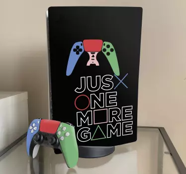 Skórka na playstation Jeszcze tylko jedna gra - TenStickers