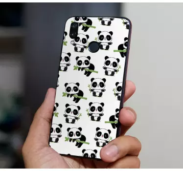 Skórka na telefon Huawei śliczne małe pandy - TenStickers