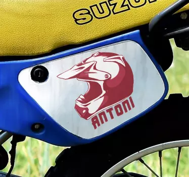 Spersonalizowane Naklejki motocyklowe na kask żużlowy - TenStickers