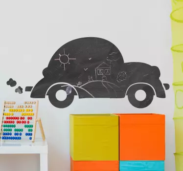 Tablica naklejka ścienna samochód - TenStickers