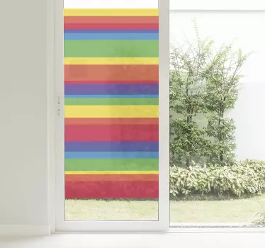 Tęczowa naklejka na okno - TenStickers