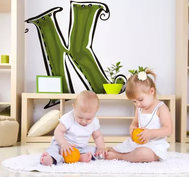 Naklejka literka K - TenStickers