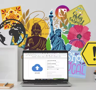 Naklejka na ścianę z własnego zdjęcia - TenStickers
