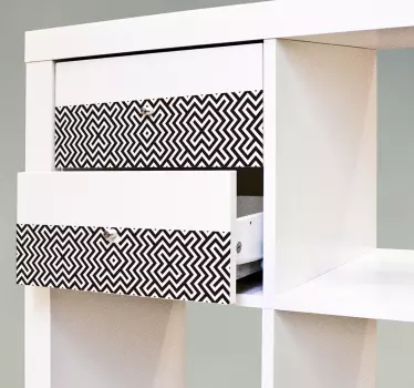 Naklejka na ścianę do sypialni geometryczne wzory - TenStickers