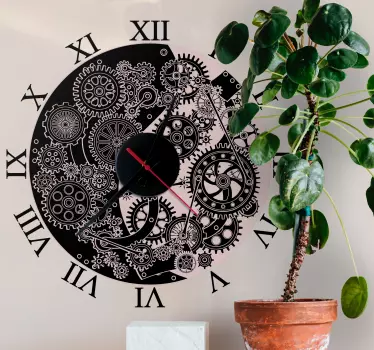 Naklejka na ścianę zegar Materialistyczny - TenStickers