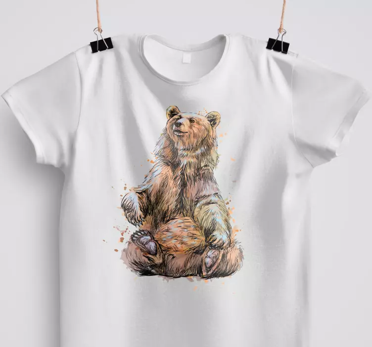 Koszulka Brązowy niedźwiedź - TenStickers