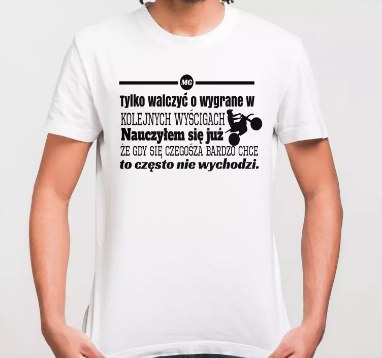 Koszulka Cytat żużlowy - TenStickers
