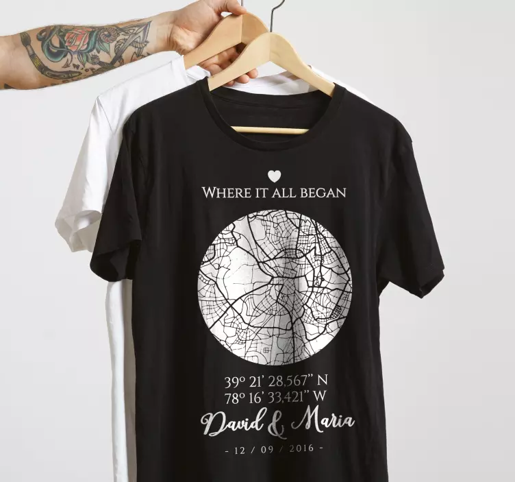 Koszulki dla par gdzie to wszystko się zaczęło - TenStickers