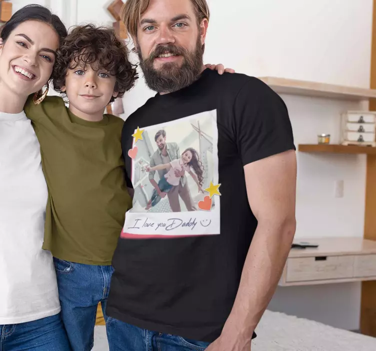 Koszulka na Dzień Taty I love you Daddy - TenStickers