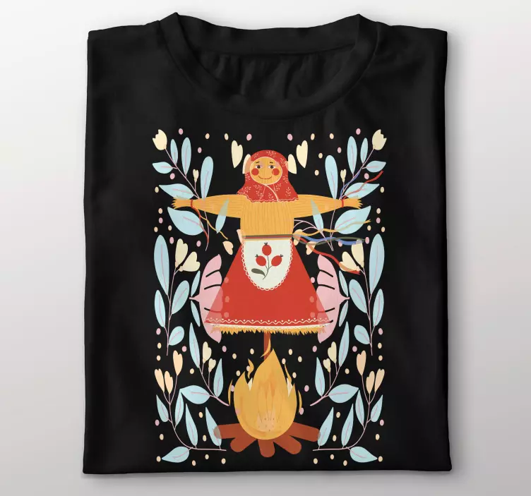 Koszulka Ilustracja ludowa "marzanna" - TenStickers