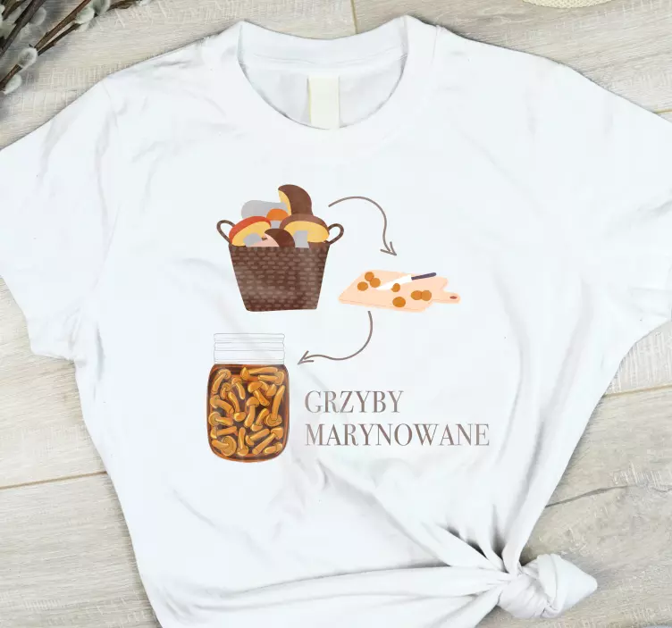 Koszulka Marynowane grzyby - TenStickers