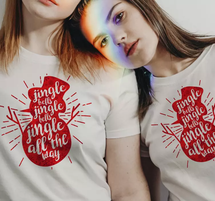Koszulka świąteczna dzwoneczki - TenStickers