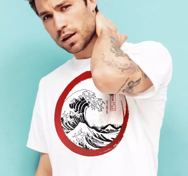 Koszulka Wielka fala kanagawa - TenStickers