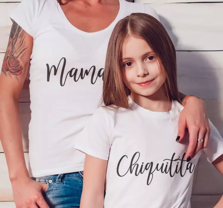 Mamacita i chiquitita koszulka matka córka - TenStickers