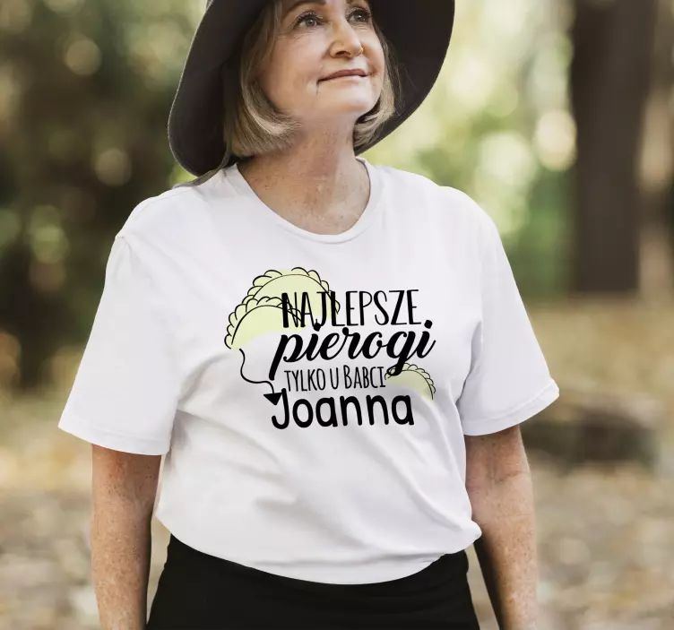 Koszulka z imieniem najlepsze pierogi - TenStickers