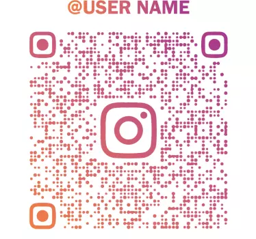 Koszulka kod qr instagrama - TenStickers