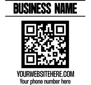 Koszulka nazwa firmy i kod qr - TenStickers