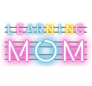 Koszulka dla mamy ucząca się mama - TenStickers