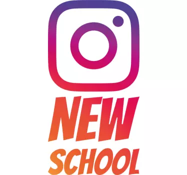 Koszulka Instagram i Facebook - TenStickers