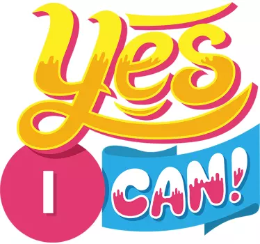 Koszulka dziecięca Yes I can - TenStickers